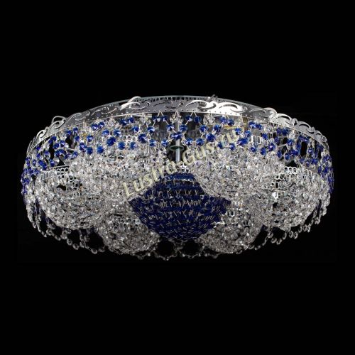 Люстра Вьюга №3 синяя в Симферополе Гусь Хрустальный