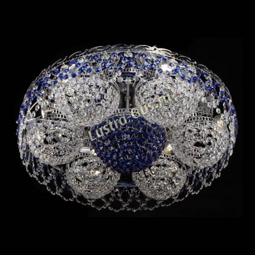 Люстра Вьюга №3 синяя в Симферополе Гусь Хрустальный