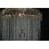 Люстра Вьюга длинная красная в Симферополе