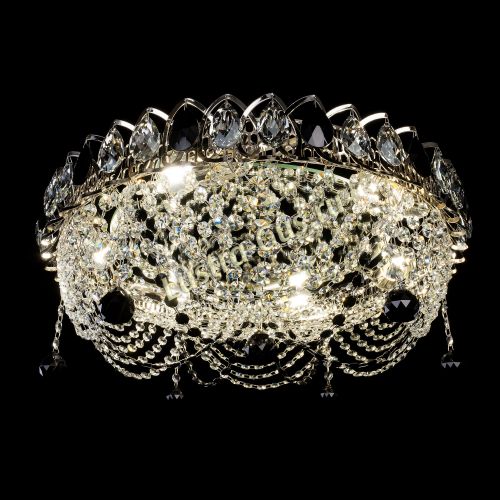 Люстра Жасмин №1 черная в Симферополе Гусь Хрустальный