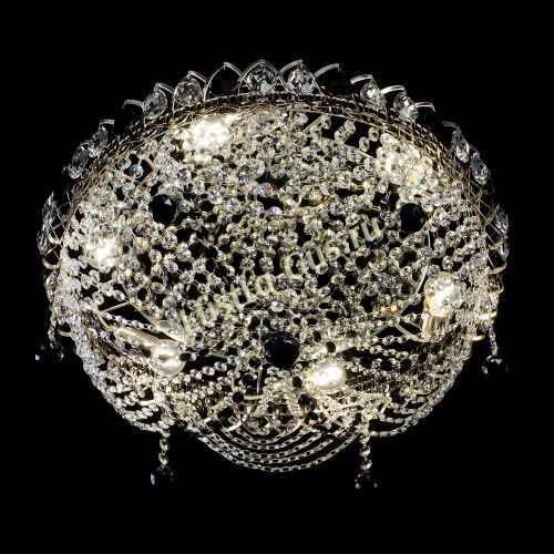 Люстра Жасмин №1 черная в Симферополе Гусь Хрустальный