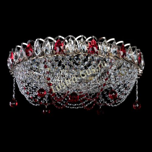 Люстра Жасмин №1 красная в Симферополе Гусь Хрустальный