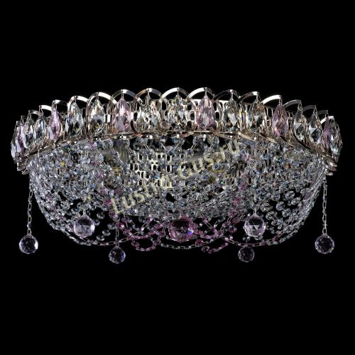 Люстра Жасмин №1 розовая в Симферополе Гусь Хрустальный