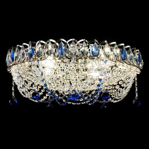 Люстра Жасмин №1 синяя в Симферополе Гусь Хрустальный