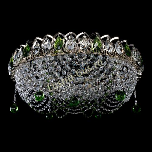 Люстра Жасмин №1 зеленая в Симферополе Гусь Хрустальный