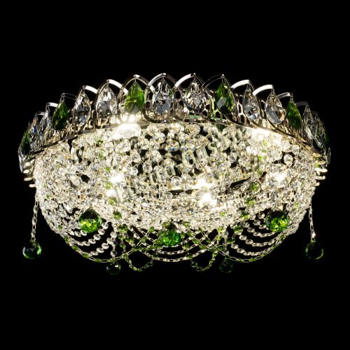 Люстра Жасмин №1 зеленая в Симферополе Гусь Хрустальный