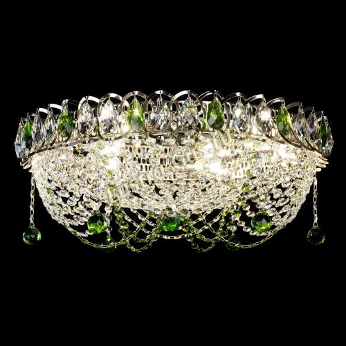 Люстра Жасмин №1 зеленая в Симферополе Гусь Хрустальный