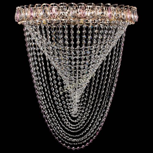 Люстра ﻿Жасмин Веер розовая в Симферополе Гусь Хрустальный