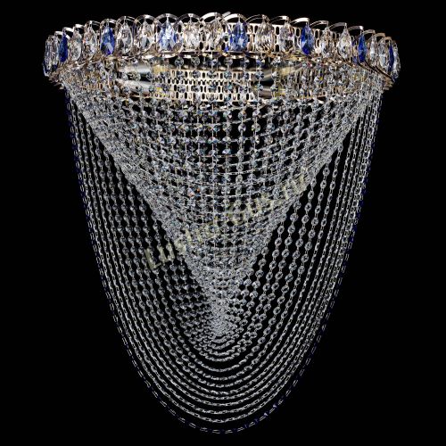 Люстра ﻿Жасмин Веер синий в Симферополе Гусь Хрустальный