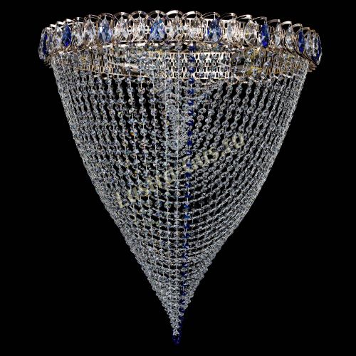 Люстра ﻿Жасмин Веер синий в Симферополе Гусь Хрустальный