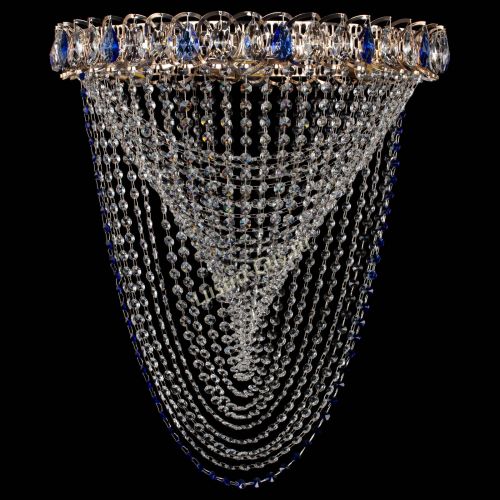 Люстра ﻿Жасмин Веер синий в Симферополе Гусь Хрустальный