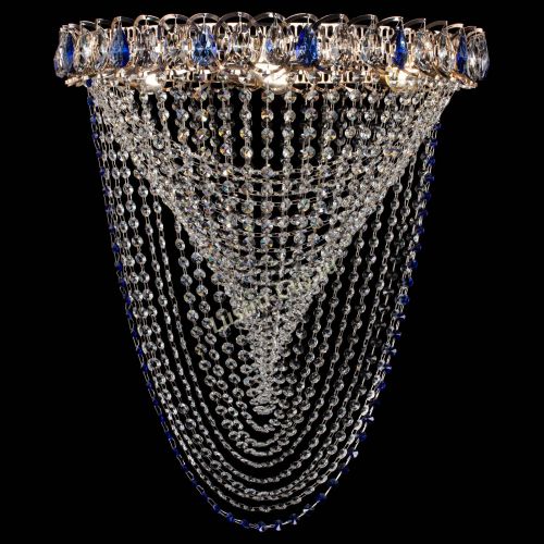 Люстра ﻿Жасмин Веер синий в Симферополе Гусь Хрустальный