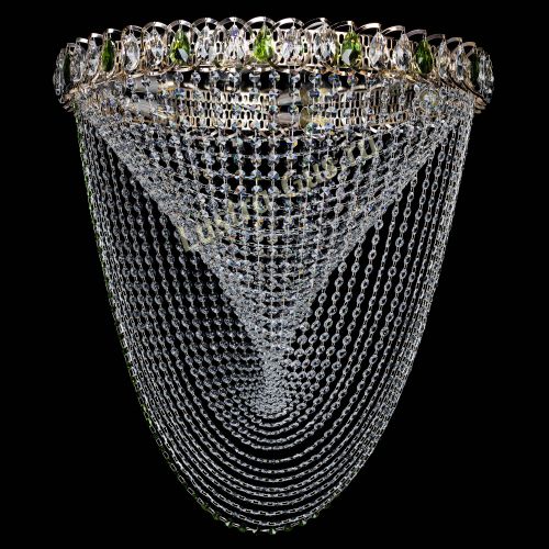 Люстра ﻿Жасмин Веер зеленый в Симферополе Гусь Хрустальный