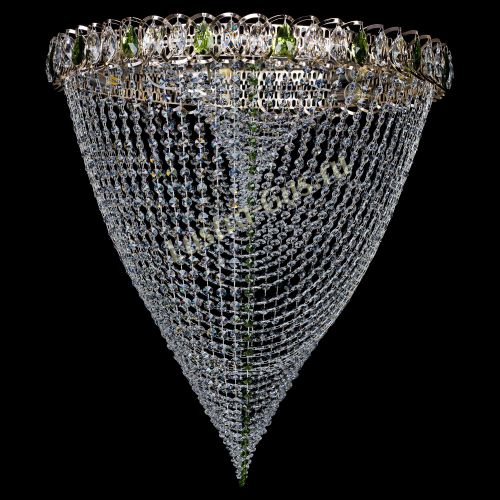 Люстра ﻿Жасмин Веер зеленый в Симферополе Гусь Хрустальный