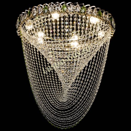 Люстра ﻿Жасмин Веер зеленый в Симферополе Гусь Хрустальный