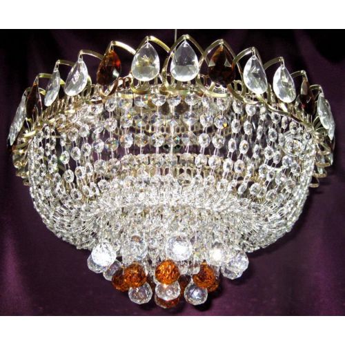 Люстра Капель Кулон цветная в Симферополе Гусь Хрустальный