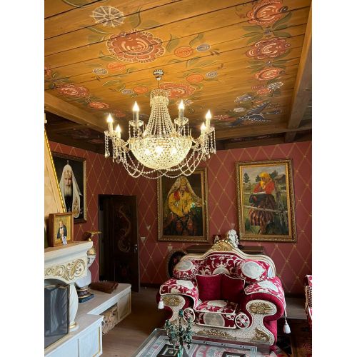 Люстра Елизавета №13 Купол в Симферополе Гусь Хрустальный