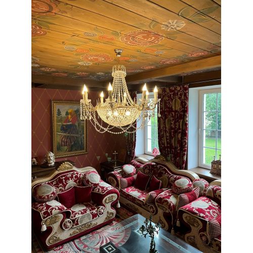 Люстра Елизавета №13 Купол в Симферополе Гусь Хрустальный