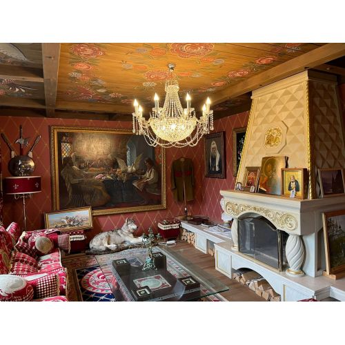 Люстра Елизавета №13 Купол в Симферополе Гусь Хрустальный