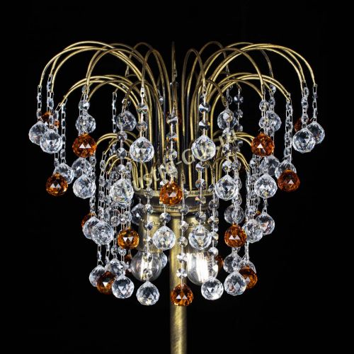 Торшер Агата шар под бронзу Чайный в Симферополе Гусь Хрустальный