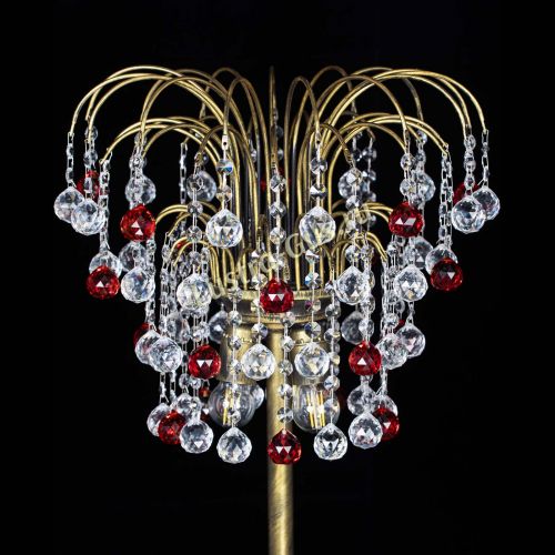 Торшер Агата шар под бронзу Красный в Симферополе Гусь Хрустальный