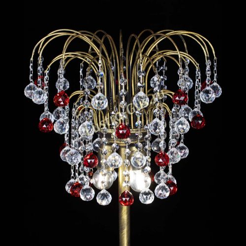 Торшер Агата шар под бронзу Красный в Симферополе Гусь Хрустальный