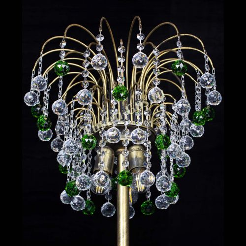 Торшер Агата шар под бронзу Зеленый в Симферополе Гусь Хрустальный