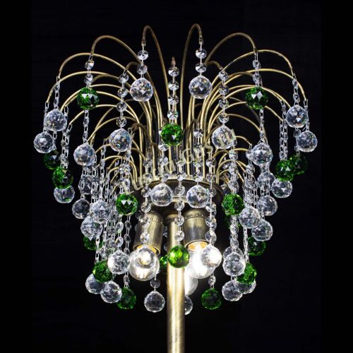 Торшер Агата шар под бронзу Зеленый в Симферополе Гусь Хрустальный