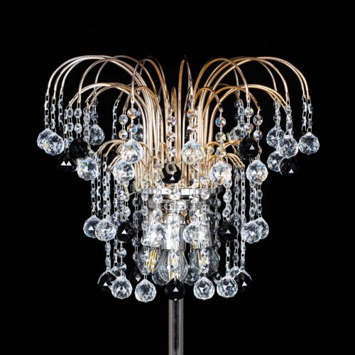 Торшер Акация шар черный в Симферополе Гусь Хрустальный