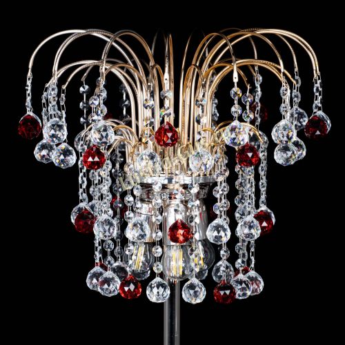 Торшер Акация шар красный в Симферополе Гусь Хрустальный