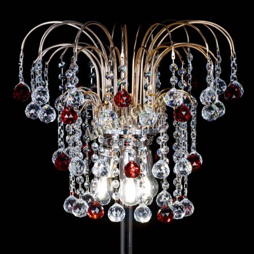 Торшер Акация шар красный в Симферополе Гусь Хрустальный