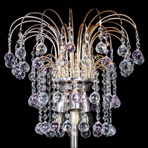 Торшер Акация шар розовый в Симферополе Гусь Хрустальный