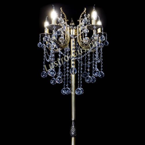 Бронзовый торшер Матильда №2 шар в Симферополе Гусь Хрустальный