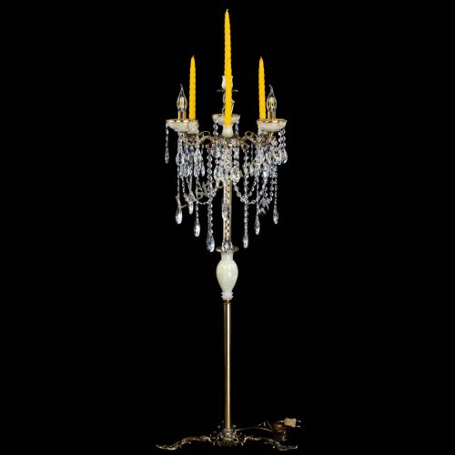 Торшер бронзовый Оникс №3/2 журавлик в Симферополе Гусь Хрустальный