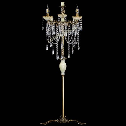 Торшер бронзовый Оникс №3/2 журавлик в Симферополе Гусь Хрустальный