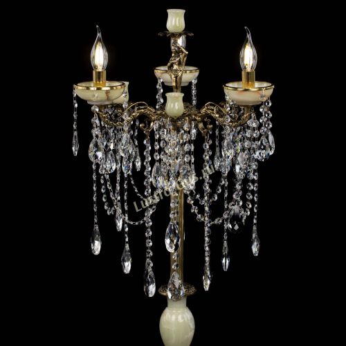 Торшер бронзовый Оникс №3/2 журавлик в Симферополе Гусь Хрустальный