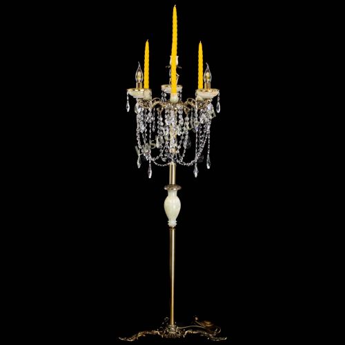 Торшер бронзовый Оникс №3 лучик в Симферополе Гусь Хрустальный