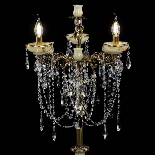 Торшер бронзовый Оникс №3 лучик в Симферополе Гусь Хрустальный