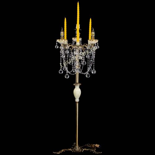 Торшер бронзовый Оникс №3 шар в Симферополе Гусь Хрустальный