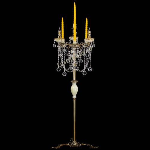 Торшер бронзовый Оникс №3 шар в Симферополе Гусь Хрустальный