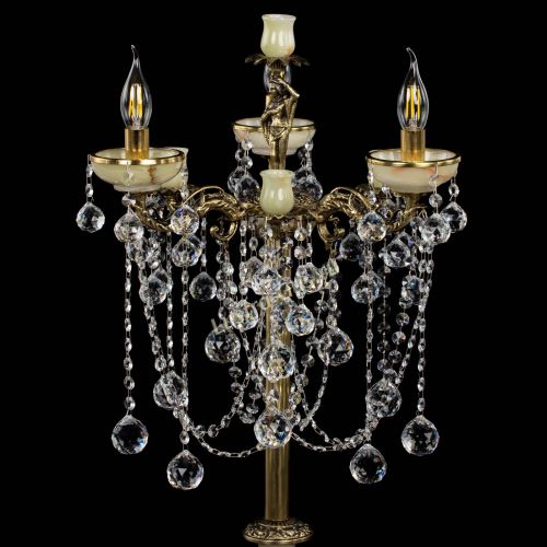 Торшер бронзовый Оникс №3 шар в Симферополе Гусь Хрустальный