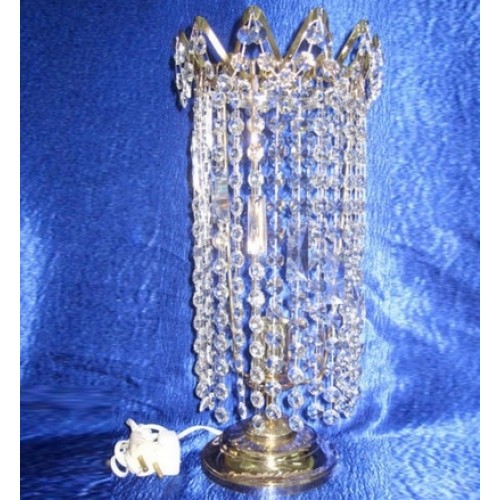 Лампа настольная Элит Ёлочка прозрачная в Симферополе Гусь Хрустальный